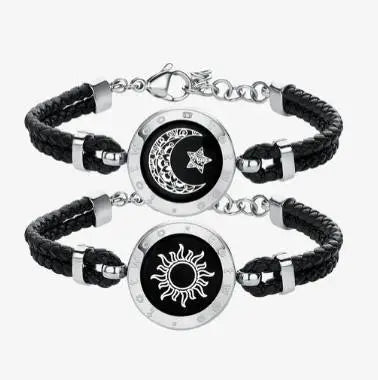 A-GLAMORA Long Distance Touch Bracelets for Couples