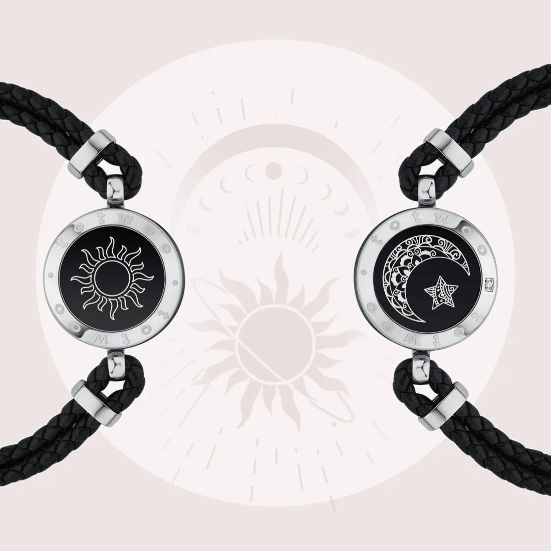 A-GLAMORA Long Distance Touch Bracelets for Couples