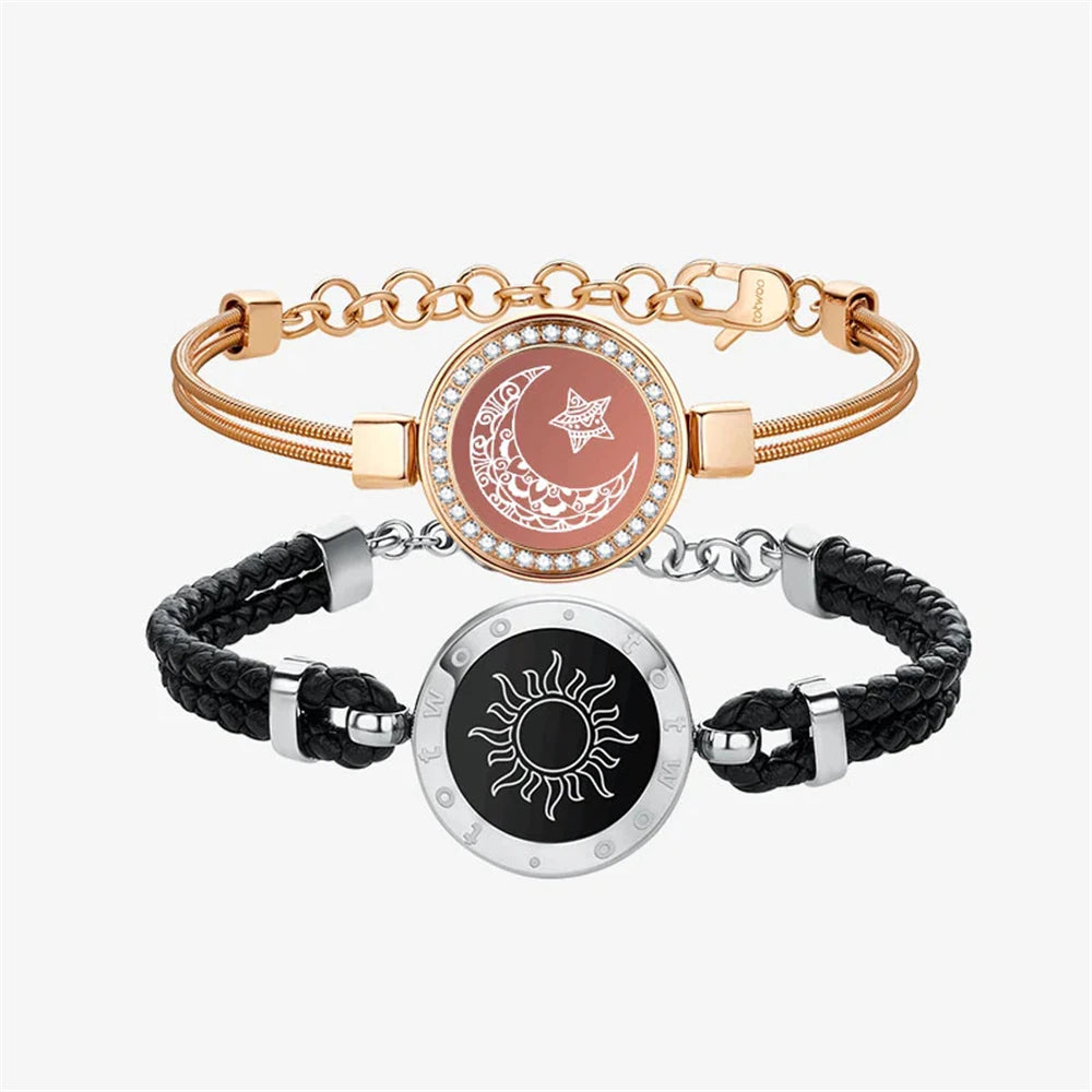 A-GLAMORA Long Distance Touch Bracelets for Couples