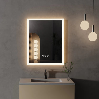 LED Bathroom Mirror 16x20 Anti-Fog Smart Touch