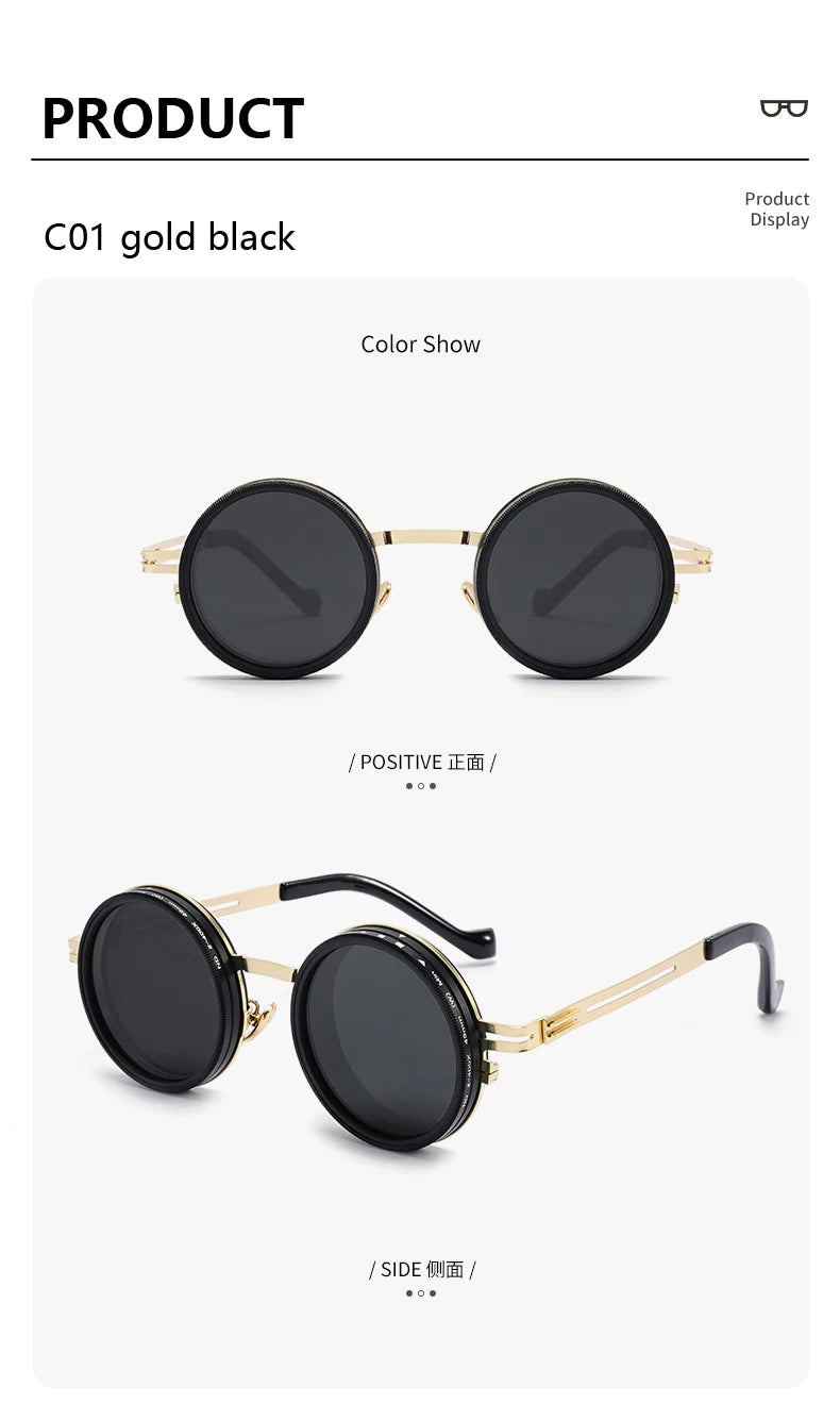 Round Adjustable Polarized Shades