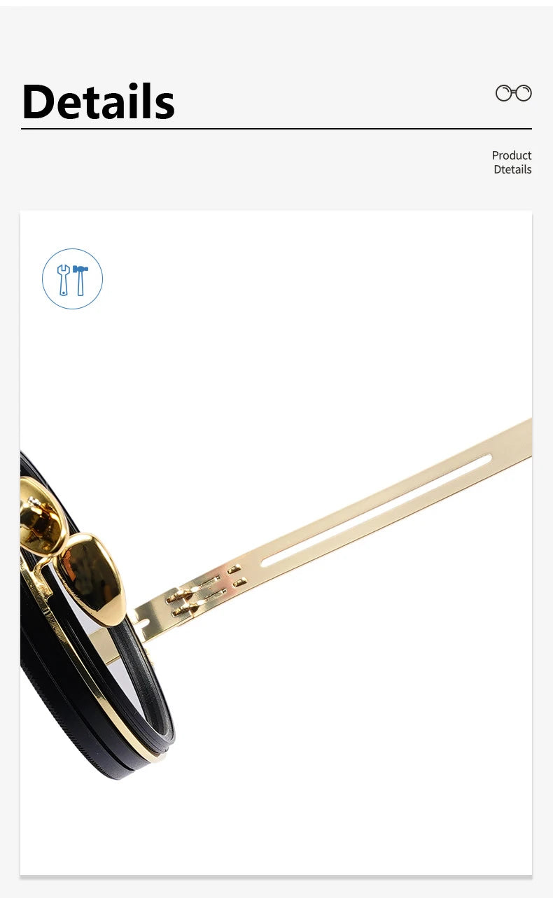 Round Adjustable Polarized Shades